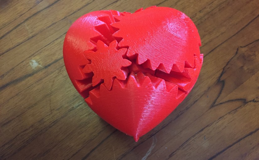 3D printed Geared Heart